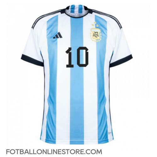 Billige Argentina Lionel Messi #10 Hjemmetrøye VM 2022 Kortermet